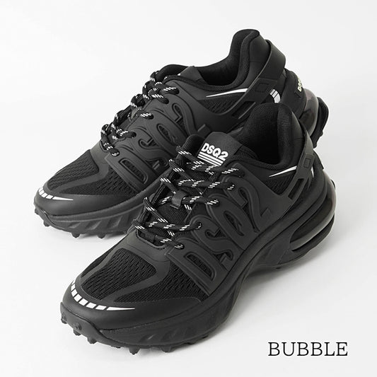 DSQUARED2 メンズ スニーカー BUBBLE SNM0445 59208415 BLACK BLACK BLACK ブラック M1484