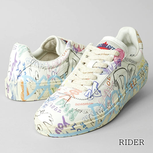 DSQUARED2 メンズ スニーカー RIDER SNM0451 01504836 MULTICOLOR マルチカラー M037