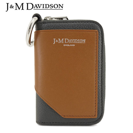 J&M DAVIDSON レディース カーキーポーチ MULTICOLOUR SMALL KEYRING WALLET SSKW 0MC SGSC CHARCOAL 980S