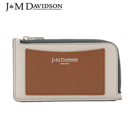 J&M DAVIDSON レディース フラグメントケース ZIP CARD HOLDER SZCH 0MC SCXX LIGHT GREY 910S