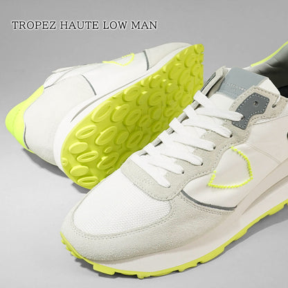 PHILIPPE MODEL メンズ スニーカー TROPEZ HAUTE LOW MAN TKLU WN06 ホワイト イエロー BLANC JAUNE