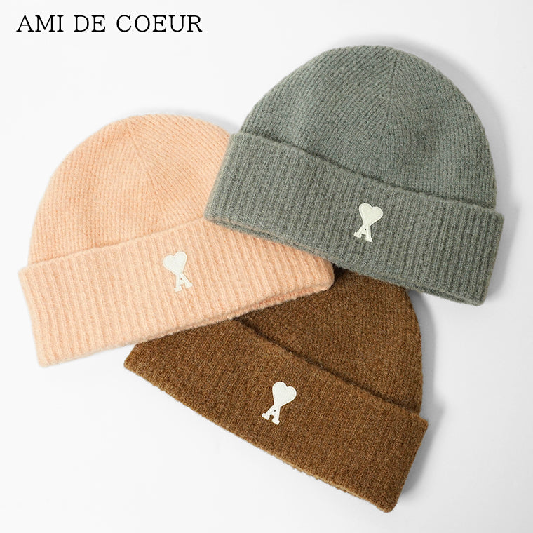 AMI メンズ レディース ニットキャップ AMI DE COEUR UBO005 KN0135 3カラー
