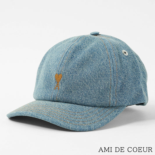 AMI メンズ レディース キャップ AMI DE COEUR UCP264 DE0046 BLEU USED ウォッシュブルー 480