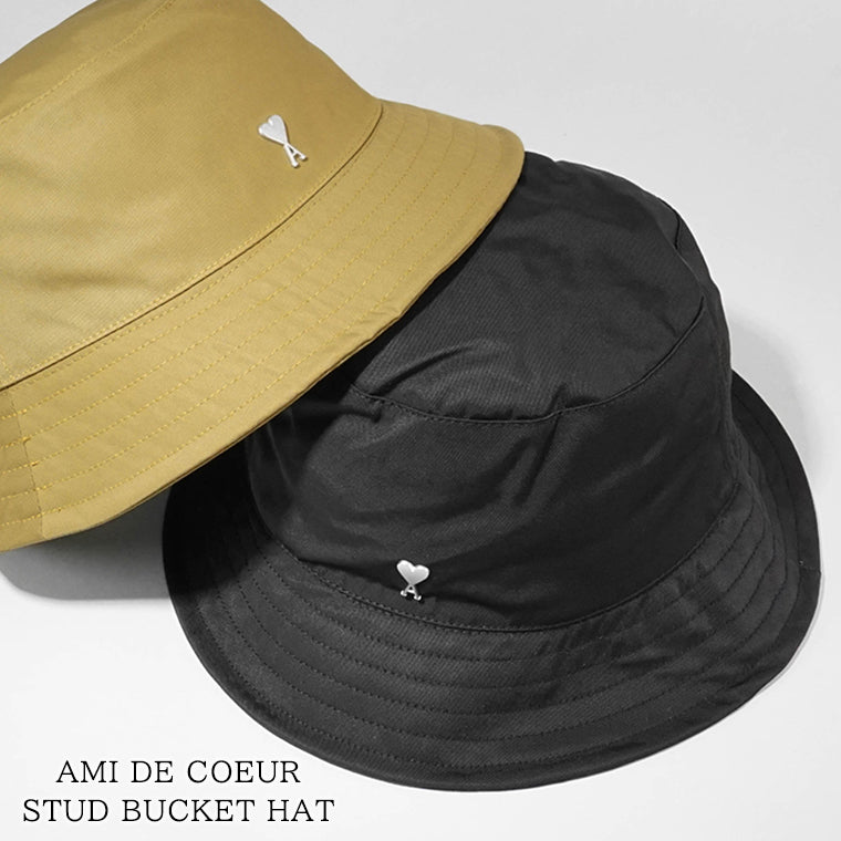 AMI メンズ レディース バケットハット AMI DE COEUR STUD BUCKET HAT UHA241 PA0007 2カラー