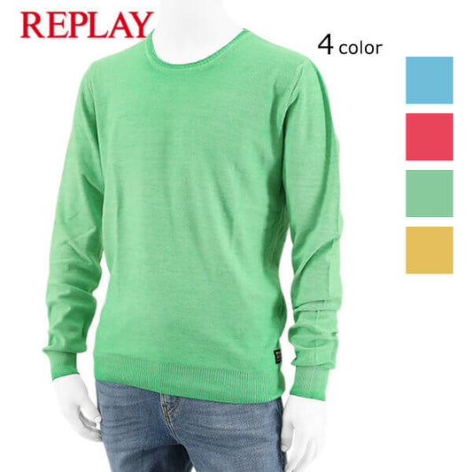 REPLAY メンズ ニット UK2656 G20784A 4カラー