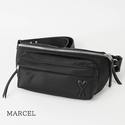 AMI メンズ レディース ベルトバッグ MARCEL ULL708 AW0001 NOIR ブラック 001