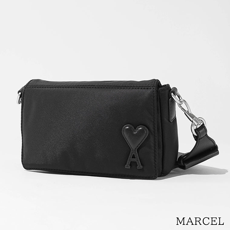 AMI メンズ レディース ショルダーバッグ MARCEL ULL710 AW0001 BLACK ブラック 001