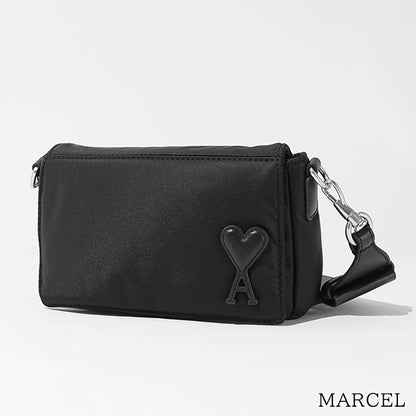 AMI メンズ レディース ショルダーバッグ MARCEL ULL710 AW0001 BLACK ブラック 001