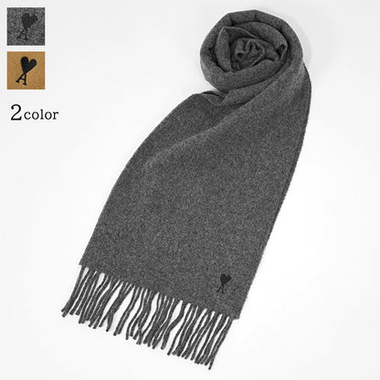 AMI メンズ レディース マフラー USF677 334 GRIS グレー 050 CAMEL ブラウン 280