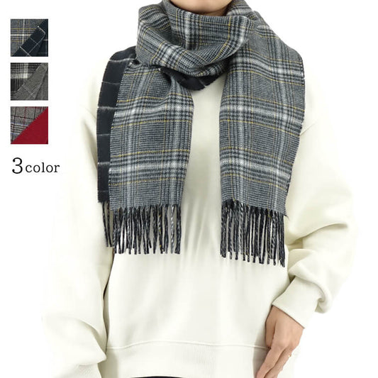 Johnstons レディース メンズ カシミア100％ Wフェイス マフラー WA000020 3カラー