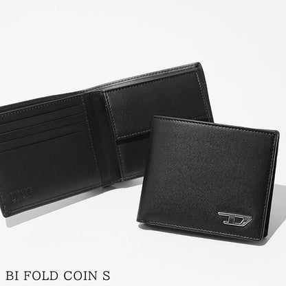 DIESEL メンズ 2つ折り財布 BI FOLD COIN S X08844 P9181 ブラック T8013