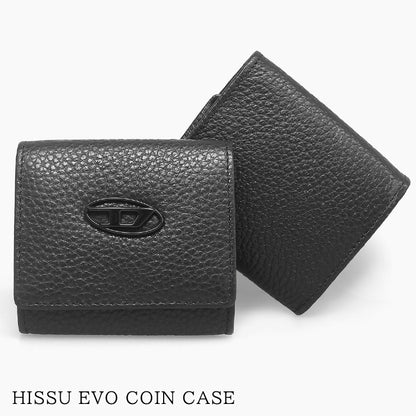 DIESEL メンズ コインケース HISSU EVO COIN CASE X10300 P0685 ブラック T8013
