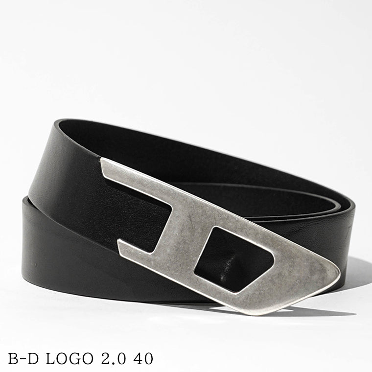 DIESEL メンズ ベルト B D LOGO 2.0 40 X10867 PR666 ブラック T8013