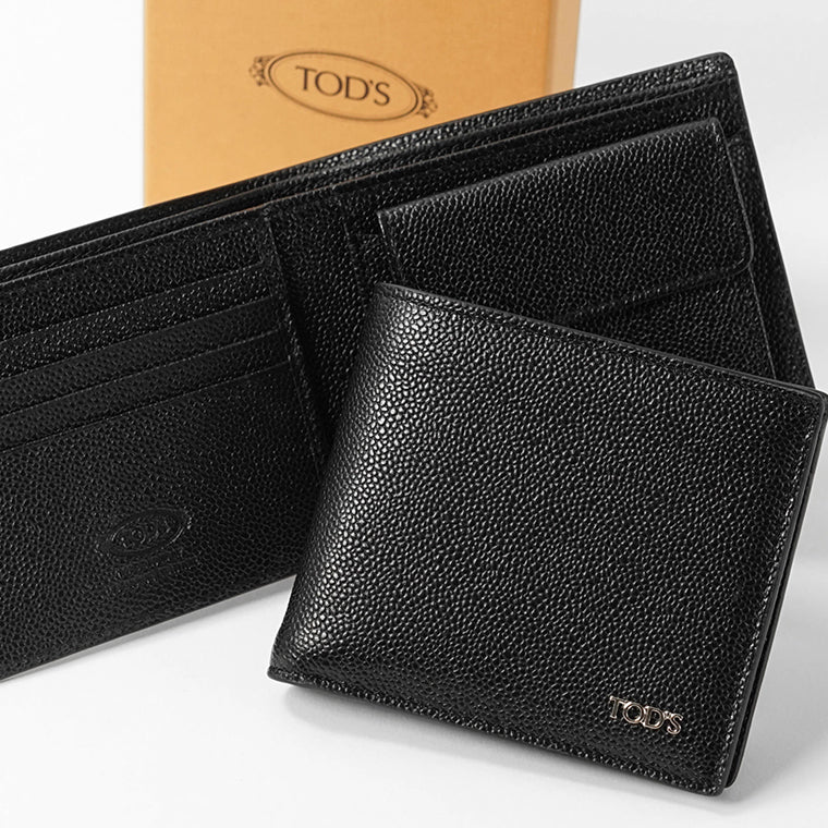 TOD'S メンズ 2つ折り財布 XAMLTTBB300UGA ブラック B999