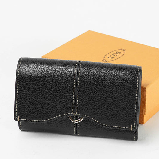 TOD'S レディース 2つ折り財布 XAWDBNB3300XSO ブラック B999