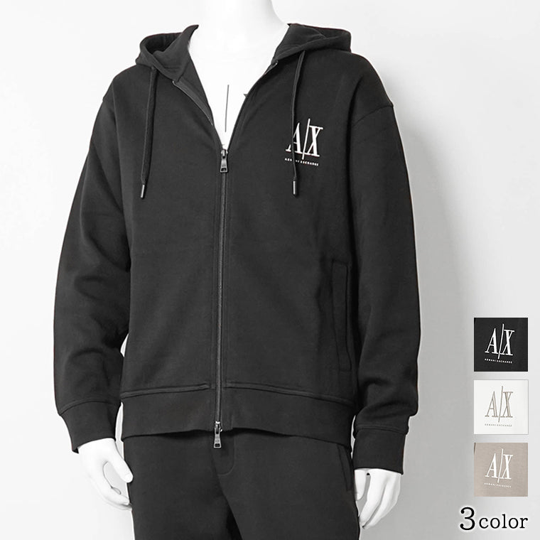 ARMANI EXCHANGE メンズ ジップアップパーカー XM000371 AF10818 3カラー