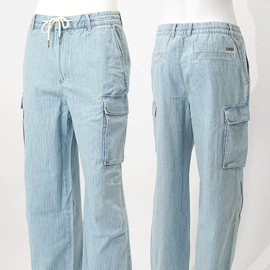 ARMANI EXCHANGE メンズ デニムカーゴパンツ XM000946 AF13142 LIGHT BLUE DENIM ウォッシュライトブルー MB003