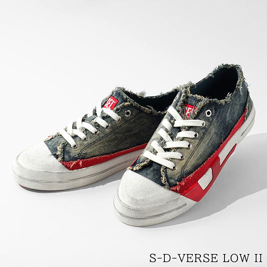 DIESEL メンズ スニーカー S D VERSE LOW II Y03722 P7521 INDIGO デニムブルー T6067