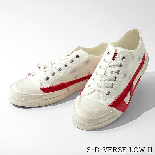 DIESEL メンズ スニーカー S D VERSE LOW II Y03722 P8114 BRIGHT WHITE RACING RED ホワイト HA690