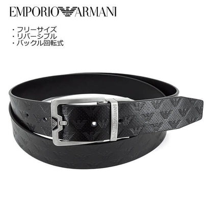 EMPORIO ARMANI メンズ ベルト Y4S502 Y221E BLACK BLACK ブラック 81386