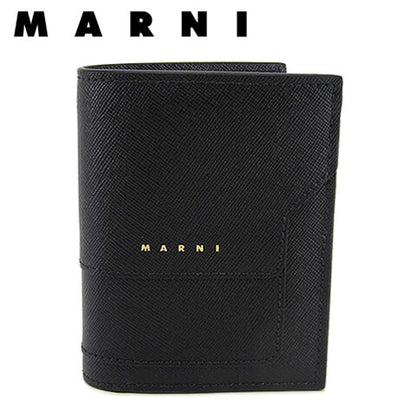 MARNI レディース 2つ折り財布 PFMOQ14U07 LV520 ブラック Z360N