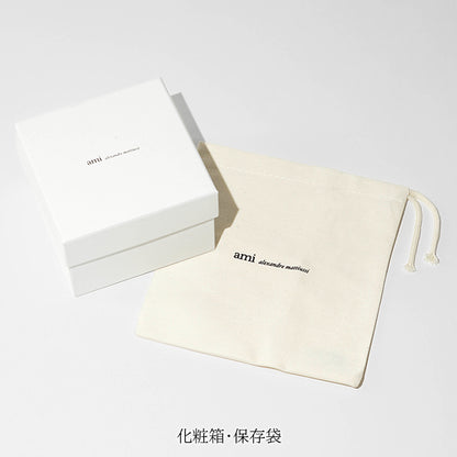 AMI メンズ ベルト UBL029 AL0104 NOIR ARGENT VIBRATED ブラック バイブレーテッドシルバー 0014