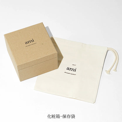 AMI メンズ ベルト UBL029 AL0104 NOIR ARGENT VIBRATED ブラック バイブレーテッドシルバー 0014