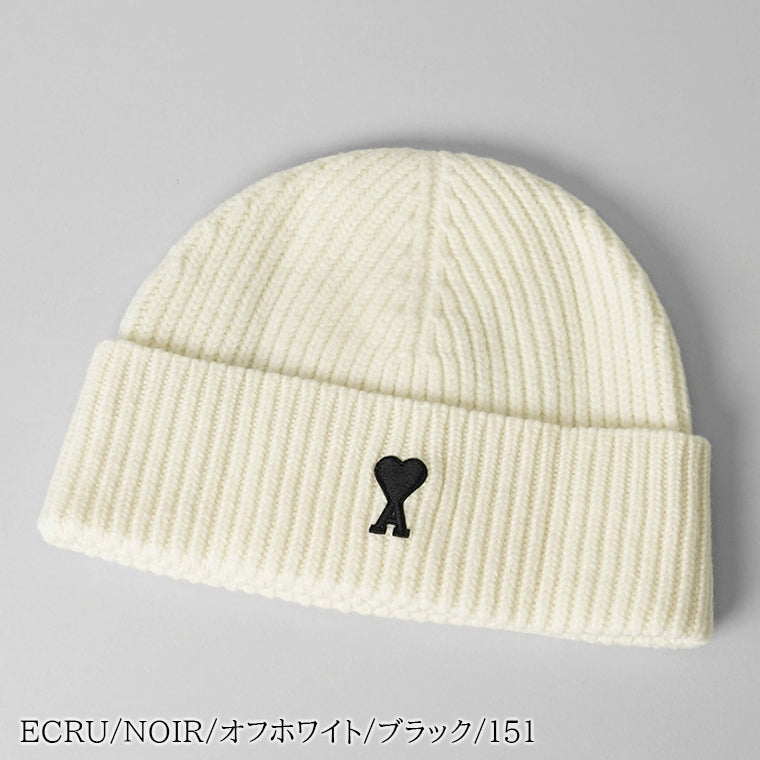 AMI メンズ レディース ニットキャップ AMI DE COEUR UBO006 018 2カラー
