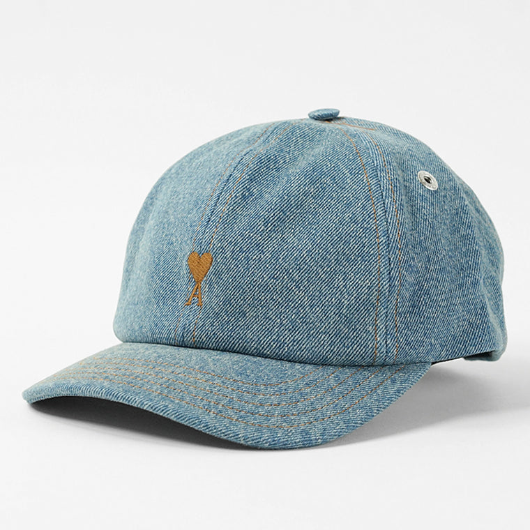 AMI メンズ レディース キャップ AMI DE COEUR UCP264 DE0046 BLEU USED ウォッシュブルー 480