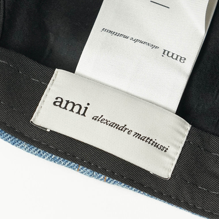AMI メンズ レディース キャップ AMI DE COEUR UCP264 DE0046 BLEU USED ウォッシュブルー 480