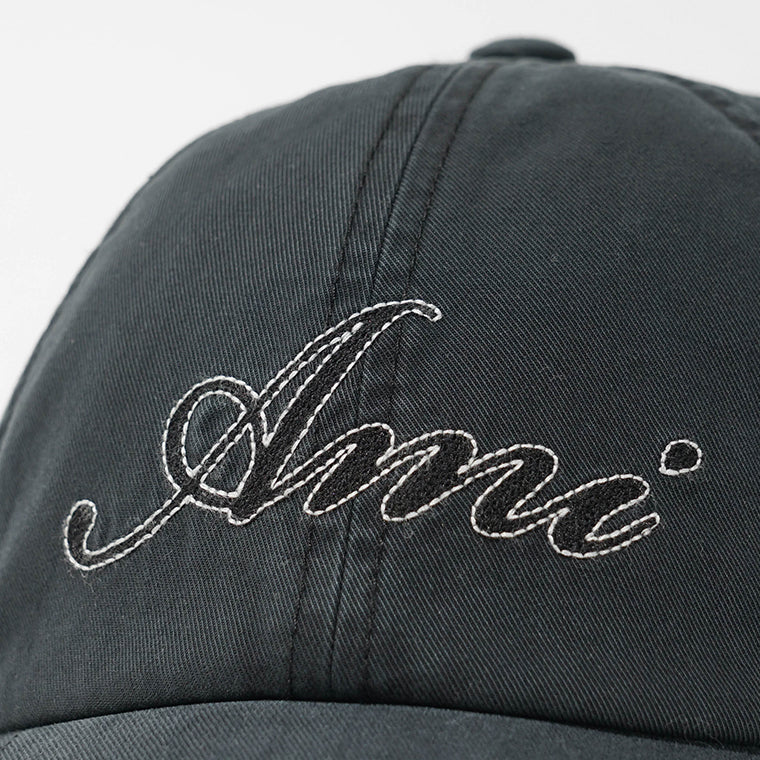 AMI メンズ レディース キャップ UCP289 AW0052 BLACK WASHED ウォッシュブラック A339