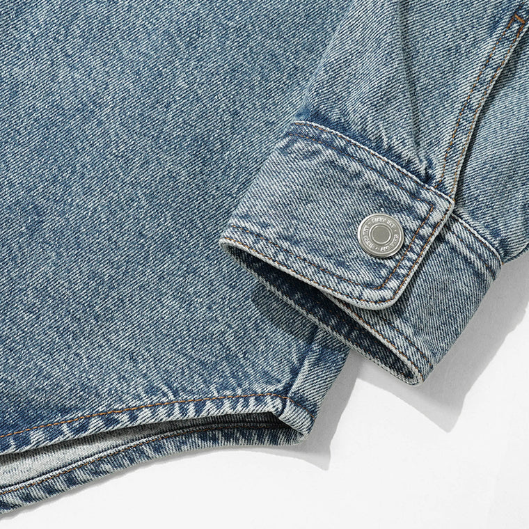 AMI メンズ デニム シャツジャケット UJK897 DE0046 BLEU USED ブルー 480