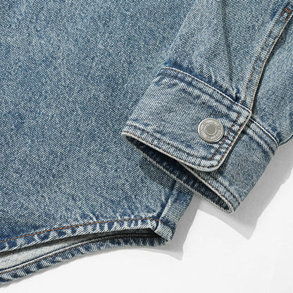 AMI メンズ デニム シャツジャケット UJK897 DE0046 BLEU USED ブルー 480