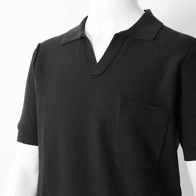 【2026SS SUMMER SALE】REPLAY メンズ ニットポロシャツ UK5150 G23774 ブラック 098