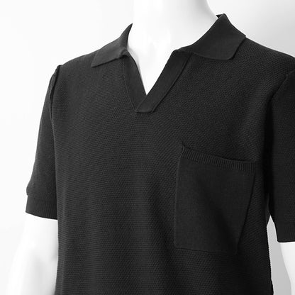【2026SS SUMMER SALE】REPLAY メンズ ニットポロシャツ UK5150 G23774 ブラック 098