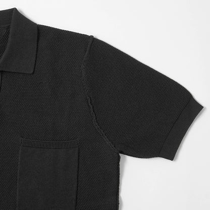 【2026SS SUMMER SALE】REPLAY メンズ ニットポロシャツ UK5150 G23774 ブラック 098