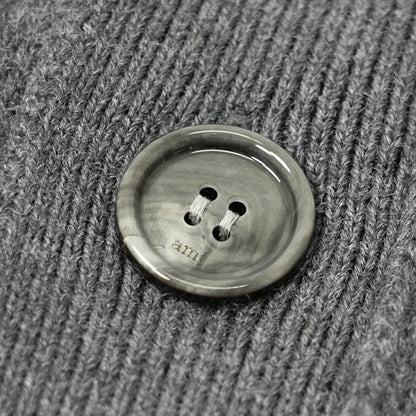 AMI レディース カーディガン UKC367 018 GRIS CHINE NOIR グレー ブラック 0504