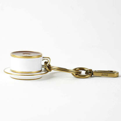 AMI メンズ レディース キーリング AMI DE COEUR COFFEE CUP KEYRING UKR346 HW0014 エクリュ ブラウン A140