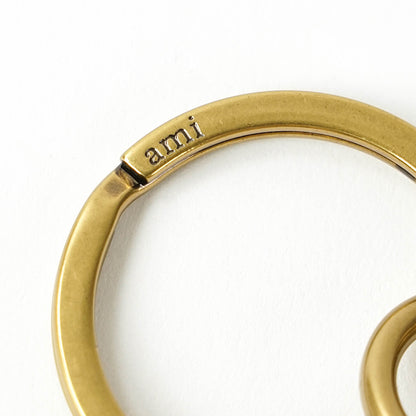 AMI メンズ レディース キーリング AMI DE COEUR CROISSANT KEYRING UKR349 HW0014 アンバー A005