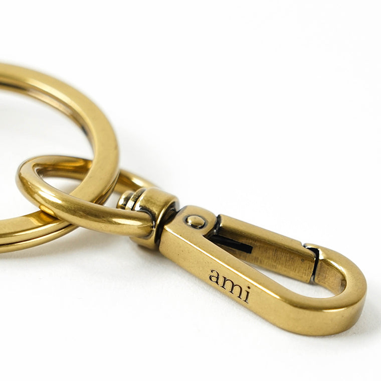 AMI メンズ レディース キーリング AMI DE COEUR CROISSANT KEYRING UKR349 HW0014 アンバー A005