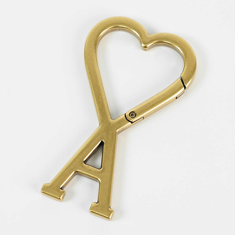 新品 AMI キーリング ブラック ブラック（黒）系 AMI PARIS(アミ パリス) キーケース