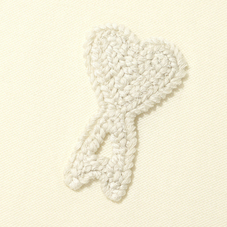 【2026SS SUMMER SALE】AMI メンズ ポロシャツ AMI DE COEUR KNITTED PATCH POLO UPL428 JE0221 2カラー