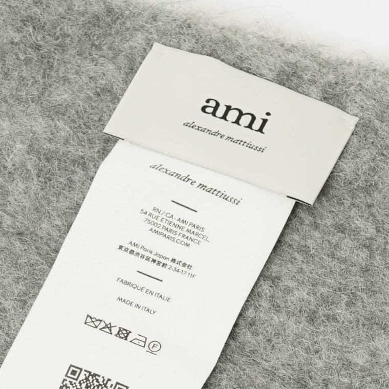 AMI レディース メンズ マフラー AMI DE COEUR USF673 AW0004 GRIS グレー 050