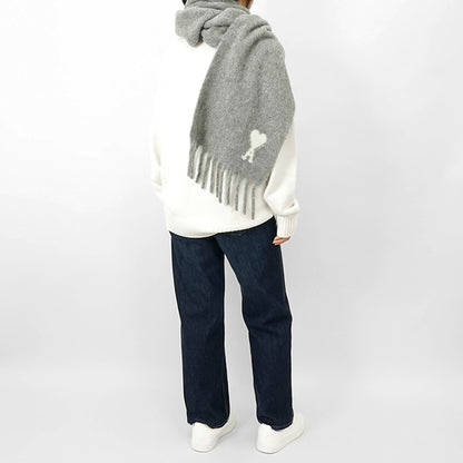 AMI レディース メンズ マフラー AMI DE COEUR USF673 AW0004 GRIS グレー 050