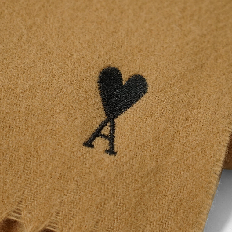 AMI メンズ レディース マフラー USF677 334 GRIS グレー 050 CAMEL ブラウン 280