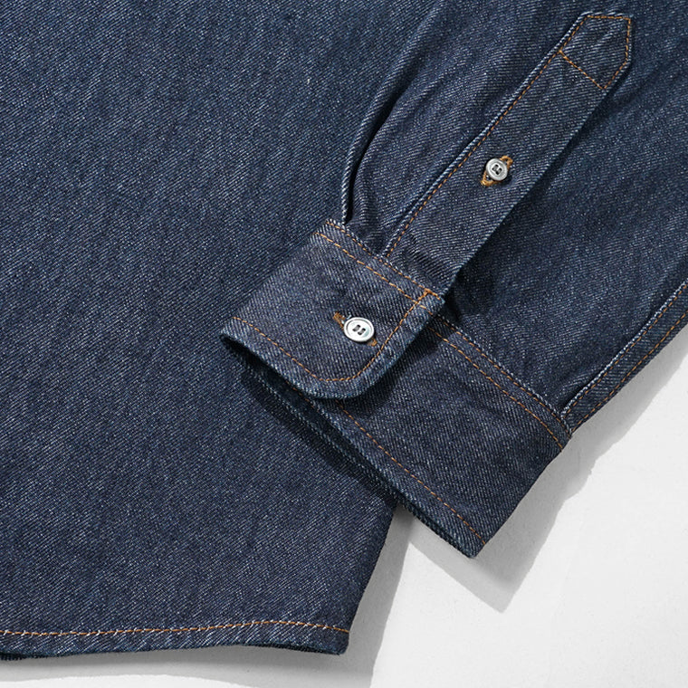 AMI メンズ デニムシャツ USH786 DE0123 INDIGO インディゴ 402