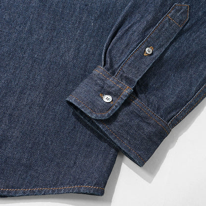 AMI メンズ デニムシャツ USH786 DE0123 INDIGO インディゴ 402