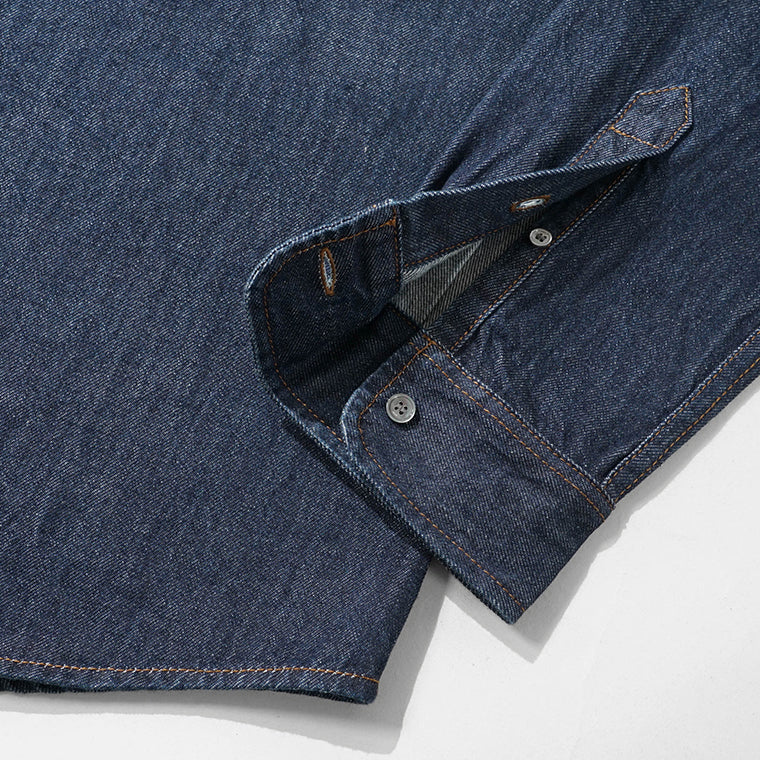 AMI メンズ デニムシャツ USH786 DE0123 INDIGO インディゴ 402