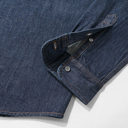 AMI メンズ デニムシャツ USH786 DE0123 INDIGO インディゴ 402