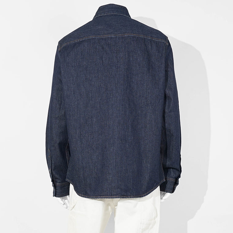 AMI メンズ デニムシャツ USH786 DE0123 INDIGO インディゴ 402